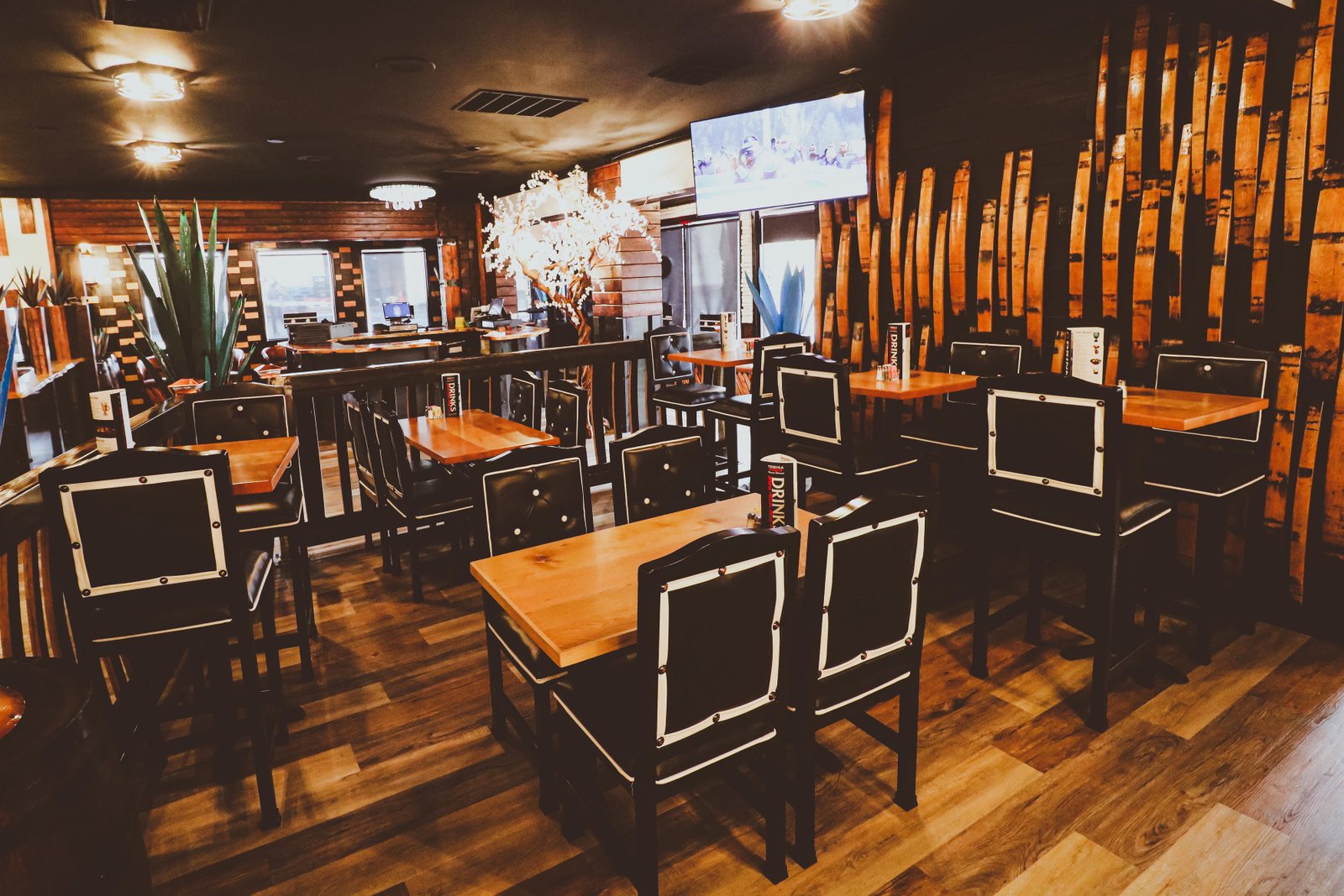 Dining room at Tequila Fuego Mexican restaurant Longview Washington