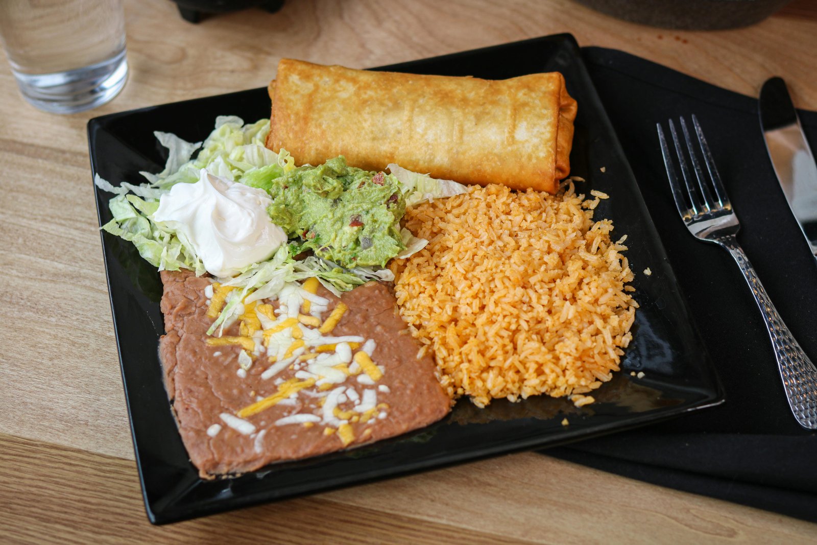 Chimichanga at Tequila Fuego Longview Washington